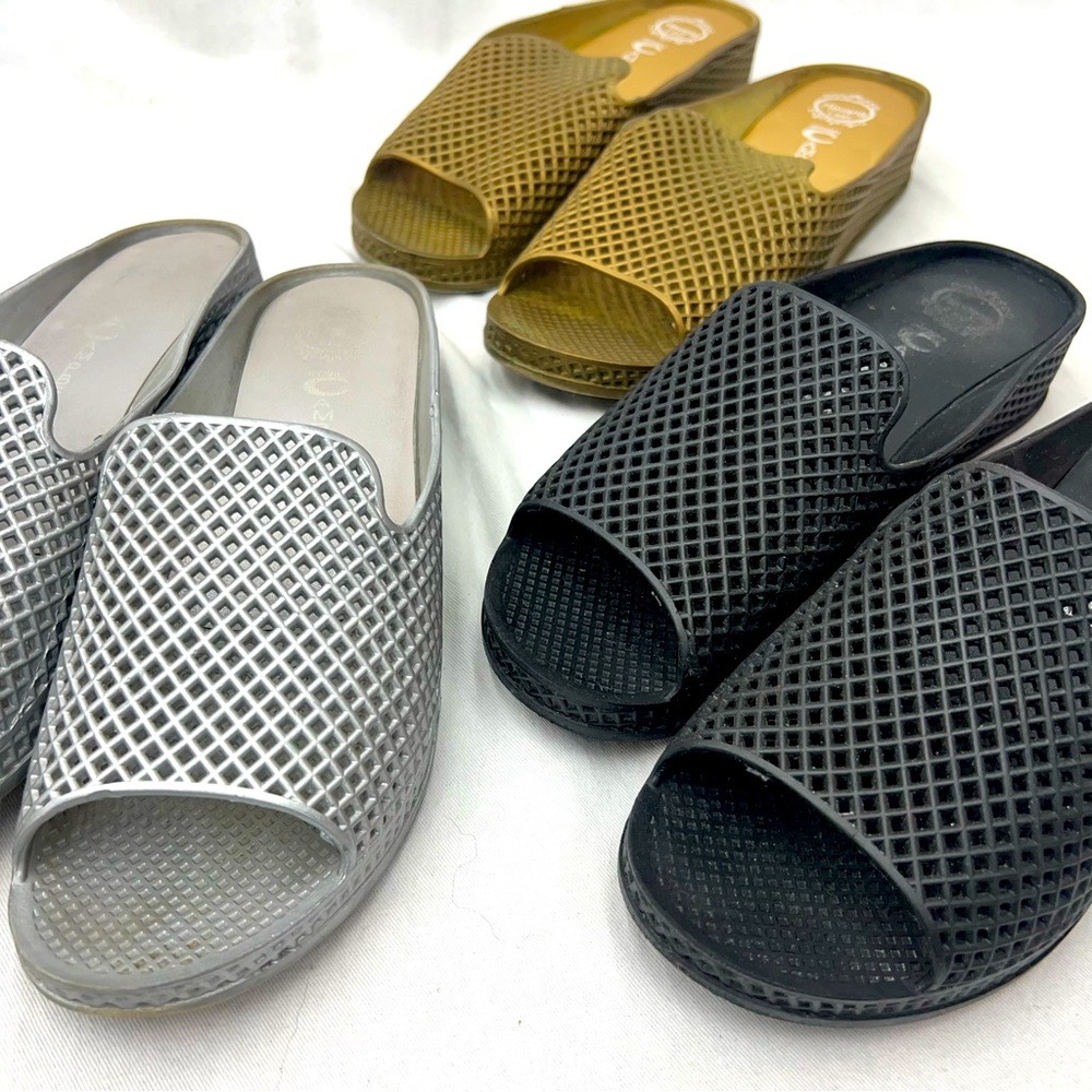 3 pairs Jeffrey Campbell Fling Sandal wedge slide jelly